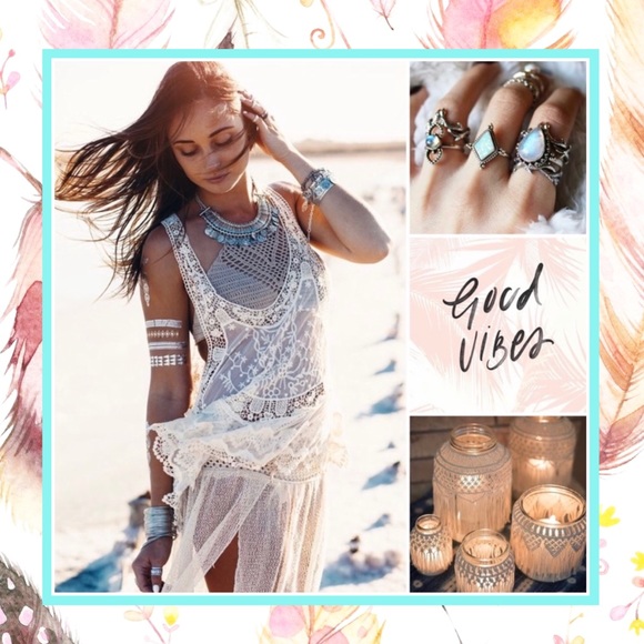 Unique Styles Notes Jewelry - 🌸 GOOD VIBES 🌸 TROPICAL FESTIVAL STYLISH GYPSY FEATHER UNIQUE TRENDY SUGAR BABE
